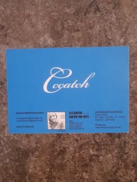 C.C.CATCH * TOP CONDITION!!!  CLUB postcard with autograph C.C.CATCH!!!